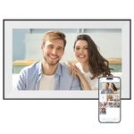 Dragon Touch Classic 15 Digital Picture Frame, 15.6” FHD Touch Screen WiFi Digital Photo Frame Instant Share Photos and Videos via App, Email, Cloud, Wall Mountable, Portrait and Landscape
