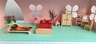 Dollhouse Furniture Set (Wooden) Drawing Room Lounge Grand (Bed Room Grand)