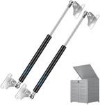 FILFom 15 Inch Gas Struts Shocks Spring, 45Lb/200N Lift Support with L-Type Mounts for Boat Hatches Toolbox Cabinet Door RV Bed Storage Floor, Only Fit 36-50 Lbs Weights, Set of 2