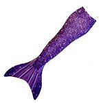 Mermaid Tail for Swimming (No Monofin) with MER-Shield Tip Protection, Adult Sizes (Paradise Purple, Adult Medium (JM 8-10))