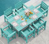 SERWALL 7-Piece Patio Table Set, Ou