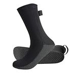 Intbost 3mm Water Sock for Men Keep Warm in Cold Water Neoprene Socks Women Diving Sand Proof Beach Volleyball Snorkeling, Black, 3X-Large