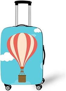 Surwin 3D Cubierta de Equipaje Protectora Suave Elástico Anti-Polvo Lavable Funda de Maleta Luggage Cover con Cremallera Viaje Cubierta de la Caja (Nubes del cielo,S (18-20 pulgadas))