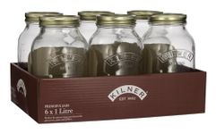 Kilner® Tray of 6 1 Litre Preserve Jars