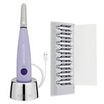 Michael Todd Beauty - Sonicsmooth Dermaplaning Tool - 2 in 1 Peach Fuzz Facial Hair Removal for Women - Dermaplane & Face Exfoliation w/ 8 Week Supply
