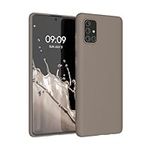 kwmobile Case Compatible with Samsung Galaxy A71 Case - Soft Slim Protective TPU Silicone Cover - Taupe