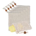 OctBird 20pcs Soap Saver Bag, Natural Sisal Soap Bag Soap Exfoliating Bag Soap Sleeve Soap Net with Drawstring for Bath & Shower Use