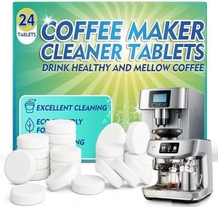 Coffee Machine Cleaner Descaler Tablets, 24 Count, Coffee Maker Cleaner Compatible With Nespresso, Keurig, Ninja, Delonghi, Espresso Machine Cleaning Tabs, Descaling Solution for Coffee Pot Maker