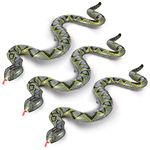 FuturePlusX 3PCS PVC Fake Snake Toy Inflatable Snake Floating Snake for Garden Farm Party