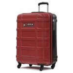 uppercase Cargo 74cm(Large) Check-in Trolley Bag Dual-Tone Sustainable Hardsided Luggage Secure Combination Lock Scratch-Proof Surface Mesh ConviPack Suitcase for Men & Women 2000 Days Warranty(Red)