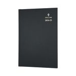 Collins Standard Desk Mid Year Diary Planner A5 Week to View Academic Year 2024-25 FSC Paper - Black - Weekly Mid Year Journal for Students, Teachers - 38M.99-2425 - July 2024 to July 2025