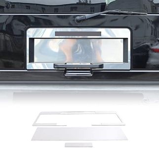 Stainless Steel Tailgate License Plate Trim Frame,Rear License Plate Frames,Car Plate Bracket Holders Trim Panel for Hummer H2 2003-2009 (Type A)