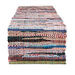 DII 100% Cotton, Everyday Machine Washable Chindi Rag Table Runner, 14 x 72", Multi Color