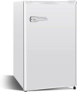 Antarctic Star Mini Upright Freezer -2.3 cu.ft Compact freezer with Removable Shelves and Adjustable Thermostat,Better for Home/Kitchen/Office(White)