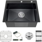 Black Kitchen Sink, Stainless Steel