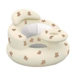 Mammoth Inflatable Baby Seat Sofa Chair for Sitting Support, Infant Floor Seat with Tray & Built-in Air Pump, Soft PVC Baby Feeding Chair for 3–36 Months, Portable Baby Booster Seat