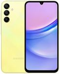 SAMSUNG Galaxy A15 (SM-155M/DSN), 128GB 6GB RAM, Dual SIM, Factory Unlocked GSM, International Version (Ring Grip Case Bundle) (Yellow)