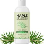 Maple Holistics Pure Tea Tree Oil Conditioner For Dry Hair Boost Hair Growth Family Size Color Safe Anti Dandruff Scalp Therapy With Calming Essential Oils Hydrating Argan And Smoothing Keratin -16 Oz