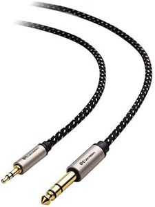 Cable Matters Premium Braided 3.5mm to 6.35mm Cable 1.8m (6.35mm to 3.5mm Stereo Cable, 1/4 Jack to 3.5mm Cable)