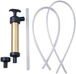 Pactrade Marine Engine Manual Oil Change Extractor Solid Brass Easy to Use Hand Pump Self-Priming Action - 9 Inches Long Perfect for Boats, Off-Road Vehicle, RVs, Auto