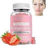 |Most Gifted| Glutathione Collagen Gummies - Glutathione Collagen Glow Gummies for Dark Spot - Collagen Gummies for Women - Gummies Skin Care - 60 Pieces/Bottle Korea Glutathione Gummies for Women (1Bottle - 60Pcs)