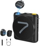 7RYMS WA2 Wireless Voice Amplifier for Teacher, Elderly with Magnetic Lavalier Mic, Personal Classroom Amplifier-Noise Canceling, 23H Working, 164ft Range, Mini Pa System for Teaching Tour Guide Yoga
