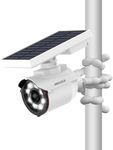 Solar Powered Outdoor Wireless Fake Camera with Adjustable Pole Bracket