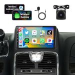 Podofo【8Core 4+64G】Car Stereo for Dodge Grand Caravan 2011-2020 for Chrysler Grand Voyager 2011-2015,9“1280*720 IPS Touchscreen Car Radio with Carplay Android Auto GPS Bluetooth+MIC+AHD Backup Camera