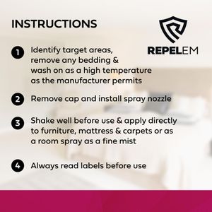 REPELEM Bed Bug Killer Spray 1L – Fast-Acting Insect Control