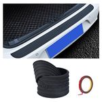 Ziciner Car Rear Bumper Protector Guard, Non-Slip Rubber Protection Strip Sticker, Vehicle Scratch-Resistant Trunk Door Entry Trim Cover, Universal Accessories for Most Car SUV (Black Sport)