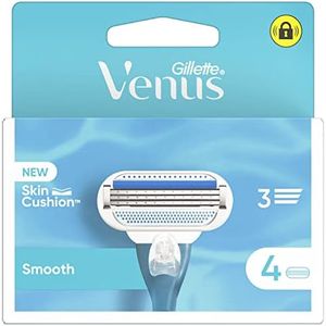 Venus Gillette Lamette Rasoi Donna Smooth Per Rasoio A 3 Lame, Confezione Da 4