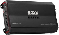 BOSS Audio Systems Elite BE2500.1 Monoblock Car Amplifier - 2500 Watts, 2 4 Ohm Stable, Class AB, Mosfet Power Supply, Great For Subwoofers