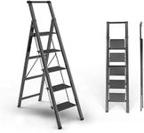 SOLADDER 5 Step Ladder, Folding Ste