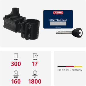 ABUS Granit XPlus 540 U-Lock with USH Mount – 13mm Bike Lock, Level 15