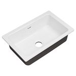 American Standard 77SB30190.308 Delancey 30 x 19 Single Bowl Cast Iron Kitchen Sink Brilliant White