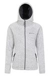 Mountain Warehouse Nevis Full Zip Womens Fleece Jacket - Lightweight, Compact & Breathable Coat with Pockets - For Autumn Winter Walking &Travelling Grey Women's Size 14