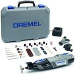 Dremel 8220 Battery Multifunctional Tool 12 V Set (with 45 Accessories and 2 Attachments, Variable Speed Setting 5,000-35,000 rpm for Grinding, Cutting, Sharpening, Polishing, Cleaning)