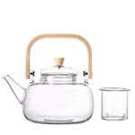 Motanber glass Teapot,Stovetop Safe