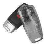 Compatible for Audi A4 A5 Q5 S4 SQ5 TT 2018-2024 Transparent Black Key Case Holder Bag Fully Protector Cover