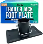 Trailer Jack Foot Plate, Removable Foot Pad, Utility Accessories for Boat and RV Tongue, Base Plate Slide-On Mounting Parts