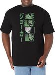 WARNER BROS Big & Tall Batman Joker Manga Men's Tops Short Sleeve Tee Shirt, Black, 5X-Large Big Tall