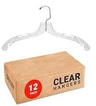 Clear Plastic Hangers 12 Pack Shirt
