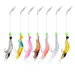 Fishing Lures, 7-Piece Simulated Bait Set with Luminous Features for Night Fishing, Versatile Fishing Hooks for Freshwater and Saltwater Anglers, Multi-Species Targeting Fishing Accessories