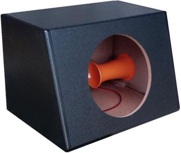 Shard-lab SUBWOOFER AUTO CASE VUOTO CARCASSA MDF GRIGLIA + BASS REFLEX 10" ** FORO DA 23 Cm - EMPTY SUBWOOFER BOX