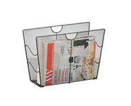 Zeller 17742 39 x 17.5 x 27 cm Newspaper/Magazine Holder Mesh Anthracite