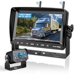 VASTEND Wireless Reversing Camera, AHD 1080P Rear View Camera with 7 inch Monitor, Stable Signal, IP69K Waterproof, Support 4 Cameras, Reverse Cameras Kit for Van, Trailer, Motorhome, Caravan(VE-7A)