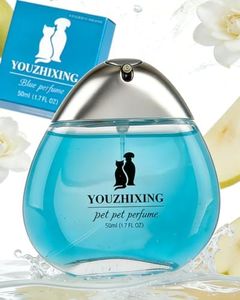 youzhixing Pet Perfume - Jasmine Green Tea, 75% Purified Food-Grade Alcohol Dog Cologne, Long Lasting & Quick Drying, Safe for Pets, 1.7 fl oz (50ml) Travel Size Glass Bottle