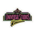 (3 PCs/Pack) Stickers Vintage Universal Studios Florida 3x4 Inch Vinyl Waterproof Decals for Wall Laptop Bike Car Bumper Helmet Water Bottle