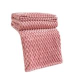 Baodan Dog Blankets Washable Soft Fleece, 152x100 cm Puppy Blankets for Medium Large Dogs and Cats, Cozy and Warm Pet Throw Blanket - Pink