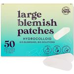 Livaclean 50 CT Large Hydrocolloid Strips - Hydrocolloid Bandages, Large Gunk Patches, Hydrocolloid Patch Large, Hydrocolloid Patches Large